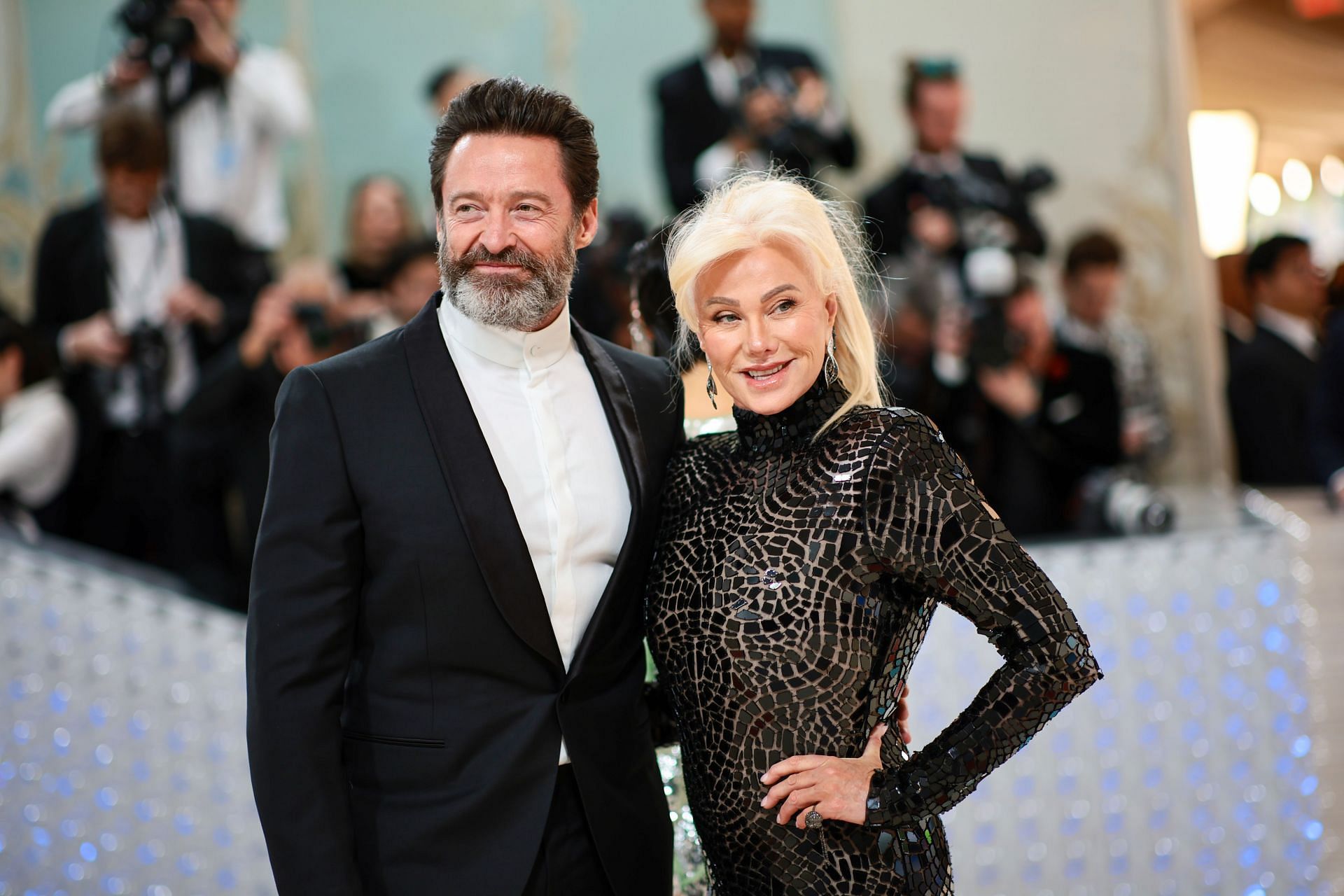 Hugh Jackman & Deborra-Lee Furness at the 2023 Met Gala (Image via Getty)